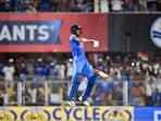 Guwahati, Sep 30 (ANI): Indian skipper Shubman Gill celebrates his double century during the 2nd ODI against West Indies at Barsapara Cricket Stadium, in Guwahati on Wednesday. (ANI Photo) (ANI Pic Service)