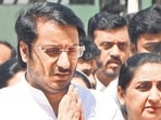 Mumbai, India – March 05, 2026: NCP Rajya Sabha candidate Parth Pawar at Vidhan Bhavan to file his Nomination, in the presence of Deputy Chief Minister of Maharashtra Sunetra Pawar and other Party Leaders, in Mumbai, India, on Thursday, March 05, 2026. (Photo by Bhushan Koyande/ Hindustan Times)