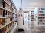 The shelf-reading bot at Singapore’s National Library Board-operated libraries has been helping the staff solve a notoriously familiar problem: spotting misplaced books. (NLB Singapore)