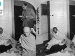 Without mincing words, and with great economy of expression, Gulzar says that just as Gandhi’s legacy lives, so does that opposing view that killed him. (Getty Images)