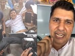 AAP's Saurabh Bharadwaj called on people to continue their demonstrations peacefully and within the constitutional framework.(X/@Saurabh_MLAgk)