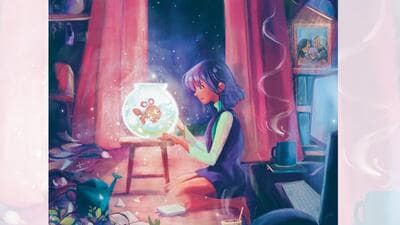 In Fishbowl, Alo is coping with the loss of her grandmother. In Fishbowl, Alo is coping with the loss of her grandmother.