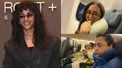 Ruhee Dosani, Mini Mathur and Seema Sajdeh travel in economy class. Ruhee Dosani, Mini Mathur and Seema Sajdeh travel in economy class.