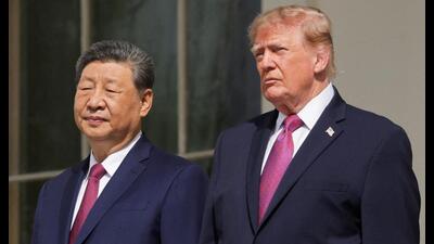 The US-China rivalry — though muted — remains robust in substance. The relationship is K-shaped: leader-level diplomacy is on the rise, even as competition in trade, technology, and military domains continues underneath. (Reuters) The US-China rivalry — though muted — remains robust in substance. The relationship is K-shaped: leader-level diplomacy is on the rise, even as competition in trade, technology, and military domains continues underneath. (Reuters)