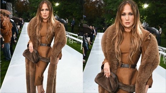 JLo at Paris Fashion Week
