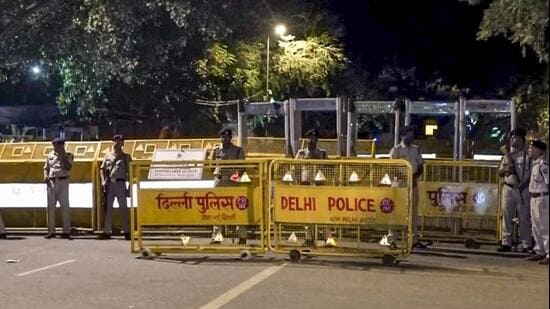 Police have requisitioned at least 20 CAPF companies and placed personnel around Jantar Mantar ahead of the planned demonstrations. (PTI)