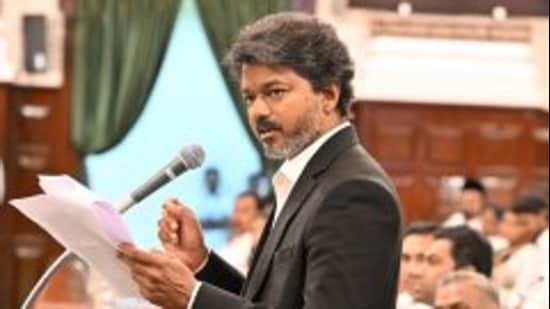 Opposition parties slammed C Joseph Vijay-led Tamilaga Vettri Kazhagam government over the signboards.
