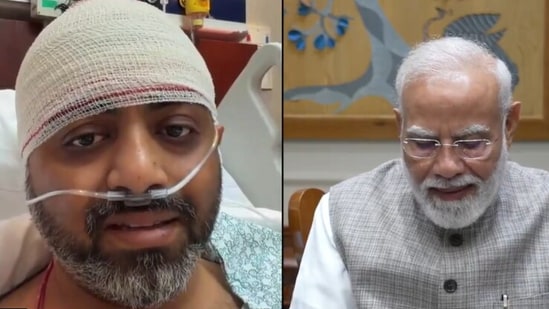 Indian pilot Smit Machchhar in conversation with PM Modi on Friday