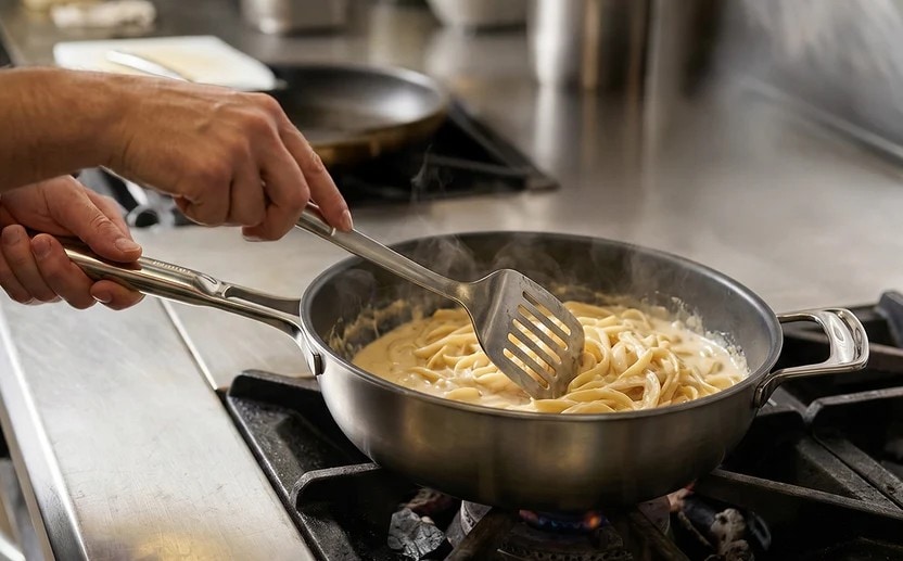 The SuperPan is quite super for curries, pastas and fried rice. The SuperPan is quite super for curries, pastas and fried rice.