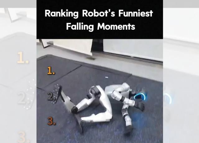 Who doesn’t get joy from watching a robot fall? (TIKTOK/@ROBOPERA3) Who doesn’t get joy from watching a robot fall? (TIKTOK/@ROBOPERA3)