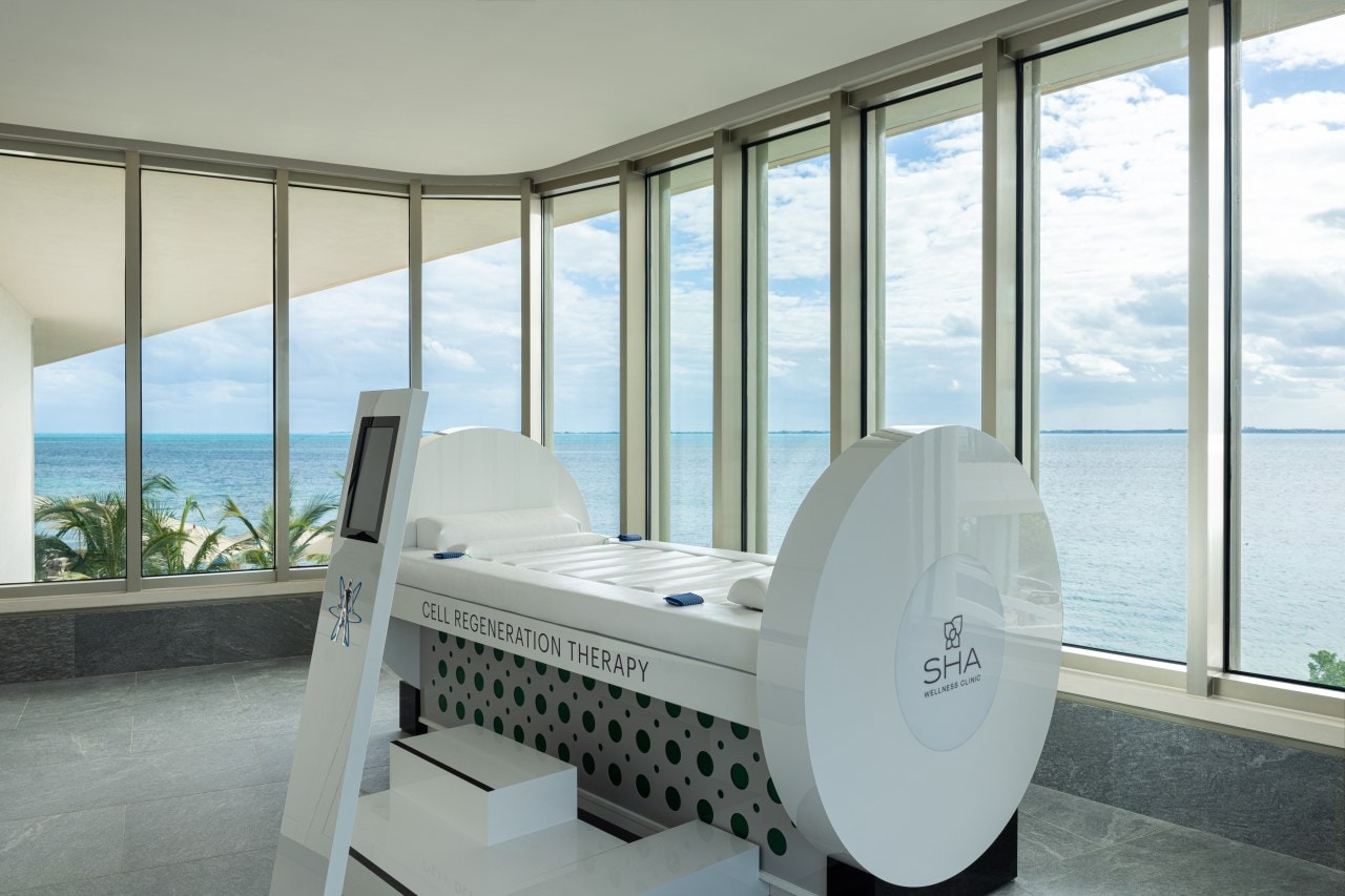 A device at Sha Mexico offering ‘advanced cellular regeneration’ treatment. A device at Sha Mexico offering ‘advanced cellular regeneration’ treatment.