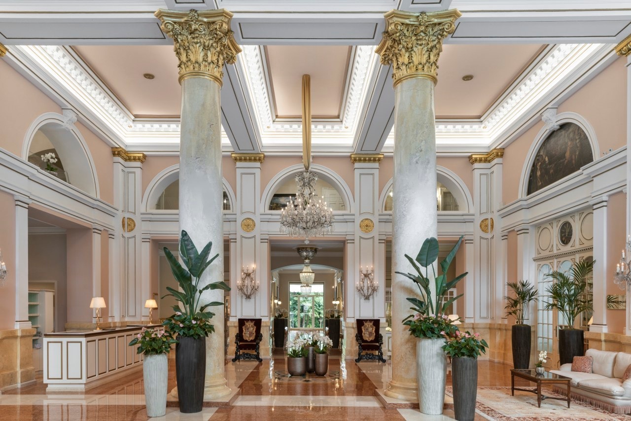 The lobby at Palace Merano. The lobby at Palace Merano. 