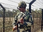 According to officials, BSF troops deployed along the India-Pakistan border noticed suspicious movement in the area around noon. (HT)