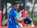 Abhishek Sharma scored 61 off 28 balls against Pakistan. Abhishek Sharma scored 61 off 28 balls against Pakistan.