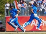 India's Ishan Kishan, left, and Shreyas Iyer, right, complete a run during the gold medal cricket match between India and Pakistan at the Asian Games India's Ishan Kishan, left, and Shreyas Iyer, right, complete a run during the gold medal cricket match between India and Pakistan at the Asian Games