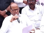 During Pawar’s interaction with farmers in Purandar, several farmers narrated their difficulties after their Kharif crops were damaged due to inadequate rainfall. (HT FILE)