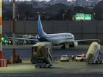 The flydubai flight FZ1073, carrying 174 passengers, left Dubai International Airport for Ben Gurion Airport in Tel Aviv.(Reuters)