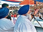 Lashing out at the AAP government, Sukhbir alleged that its self-proclaimed honest image had been exposed and media blitzkrieg would not conceal its corrupt deeds. (HT)