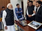 Modi opened up the space and defence sectors, which had remained closed for decades, to the private sector and young startups. Today, young Indian scientists and private space startups are sending their own rockets and satellites into space. (@narendramodi X/ANI)