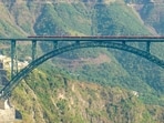 Vande Bharat Express created a new record by crossing both the world's highest Chenab Bridge and India's first cable-stayed Anji Bridge at 100 kmph.