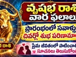 వృషభ రాశి ఫలాలు, వారఫలాలు, కెరీర్ జ్యోతిష్యం, ఆర్థిక నిపుణుల సూచనలు, తెలుగు రాశి ఫలాలు(AI)