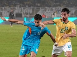কলকাতা মাতল সম্বার তালে! ভারতকে ৪ গোলে হারাল ব্রাজিল (PTI Photo/Swapan Mahapatra)(PTI10_03_2026_000709A)