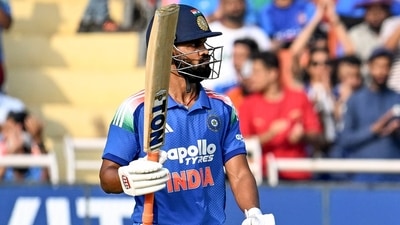Ruturaj Gaikwad scored a steady 57 off 69 balls, although he was handed multiple lifelines after being dropped on more than one occasion. (ANI) Ruturaj Gaikwad scored a steady 57 off 69 balls, although he was handed multiple lifelines after being dropped on more than one occasion. (ANI)