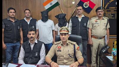 Assistant commissioner of police (crime) Naveen Sharma said two foreign-made PX3 pistols, manufactured in China, and five live cartridges were recovered from the suspects.