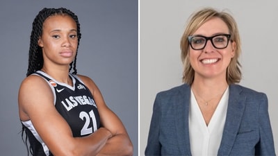 Fever GM Amber Cox strongly defended Indiana’s supporters during the franchise’s end-of-season press conference. (L - Instagram @_breezybriii; R - X @AmberLCox) Fever GM Amber Cox strongly defended Indiana’s supporters during the franchise’s end-of-season press conference. (L - Instagram @_breezybriii; R - X @AmberLCox)