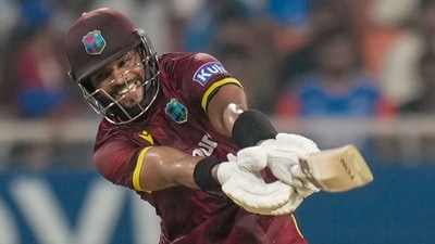 Shai Hope's unbeaten 162 powered West Indies to a stunning five-wicket win as they chased down India's 352-run target to deny the hosts a clean sweep. (PTI) Shai Hope's unbeaten 162 powered West Indies to a stunning five-wicket win as they chased down India's 352-run target to deny the hosts a clean sweep. (PTI)