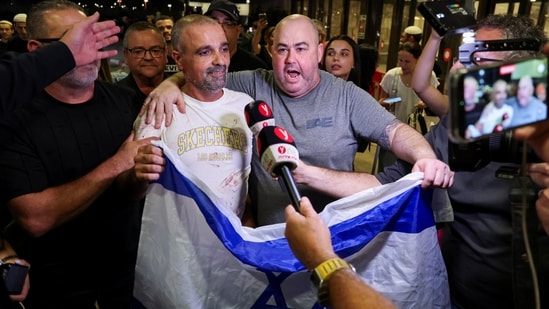 Yaniv Hayun, one of the men who helped incapacitate the attacker on the FlyDubai aircraft bound for Israel from the United Arab Emirates.