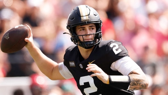 Jared Curtis is out against Georgia with an undisclosed injury, leaving Blaze Berlowitz to start for Vanderbilt in Athens today. (Photo by Johnnie Izquierdo / GETTY IMAGES NORTH AMERICA / Getty Images via AFP)