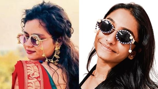 From cowries and tassels to dangling chain details and oxidised silver charms, here's how embellishments are giving eyewear a playful touch this Navratri season.