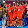এশিয়ান গেমসে হকিতে ভারতের সোনার দৌড় অব্যাহত! মেয়েদের পর এবার পুরুষদের পদক জয়. (AP Photo/Dita Alangkara)(AP Photo/Dita Alangkara)