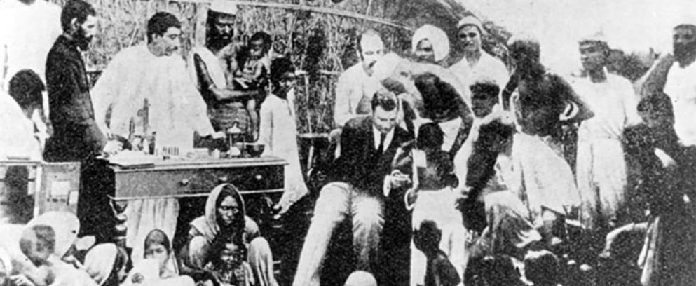 According to Haffkine Institute, Waldemar Haffkine inoculated himself with a fluid similar to the plague vaccine to prove its harmlessness. (Picture courtesy: HaffkineInstitute.org) According to Haffkine Institute, Waldemar Haffkine inoculated himself with a fluid similar to the plague vaccine to prove its harmlessness. (Picture courtesy: HaffkineInstitute.org)
