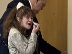 In this image from video provided by WBIR-TV, Christa Pike cries after being sentenced to death on March 30, 1996 in Knoxville, Tenn. (WBIR-TV via AP) (WBIR-TV via AP)