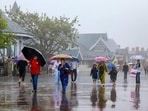 Extremely heavy rainfall was recorded in Sirmaur district on July 10. (HT File)