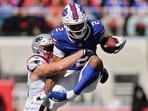 Buffalo listed DJ Moore as questionable to return with a shoulder injury.
