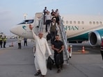 The first flight was operated by Caspian Airlines, with the plane landing at 5:15 pm (1415 GMT).