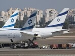 Israeli airline El Al aircraft sit on the tarmac at Ben-Gurion Airport near the city of Lod on October 2, 2026.