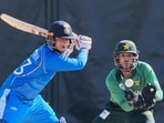 Vaibhav Sooryavanshi in action for India against Pakistan in the Asian Games 2026 final
