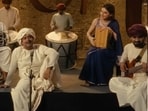 Actor-musician Agni Agyari and a still from the song Parvati from film Hanuman Ansh