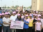 Lucknow witnesses vibrant breast cancer awareness walkathon