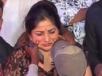 Rachita Ram's reaction to the unexpected moment went viral on social media.
