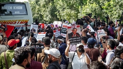 Police said anti-riot gear has been provided to personnel and the Ministry of Home Affairs has been informed about the security arrangements. (ANI)