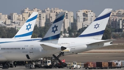 Israeli airline El Al aircraft sit on the tarmac at Ben-Gurion Airport near the city of Lod on October 2, 2026. (AFP) Israeli airline El Al aircraft sit on the tarmac at Ben-Gurion Airport near the city of Lod on October 2, 2026. (AFP)