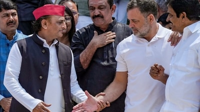 Akhilesh Yadav issued a gag order to SP leaders on Saturday, directing them to keep their opinions on seat-sharing negotiations and the Congress strictly within internal party channels. (PTI File)