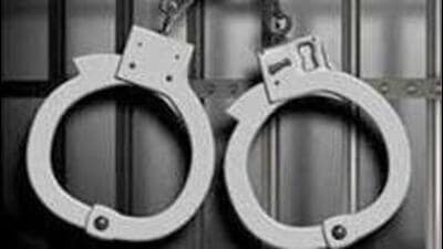 Police recover 9mm Glock, 10 live cartridges and motorcycle from them,they suspect the duo threatened bizmen, social media influencers for extorting money. (HT File)