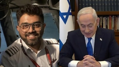 Netanyahu spoke to Machchhar, who is currently receiving treatment at a hospital in the UAE. (AP/Screengrab via @IsraeliPM) Netanyahu spoke to Machchhar, who is currently receiving treatment at a hospital in the UAE. (AP/Screengrab via @IsraeliPM)