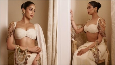 Janhvi Kapoor stuns in dramatic ivory ensemble at Paris BoF 500 Gala. (Instagram/@rheakapoor) Janhvi Kapoor stuns in dramatic ivory ensemble at Paris BoF 500 Gala. (Instagram/@rheakapoor)